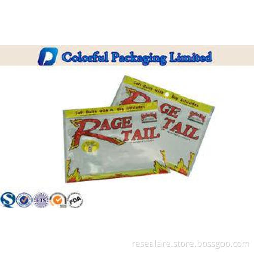 reusable Gravure Printing Fishing Lure Packaging Bags With